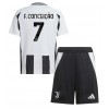 Juventus Francisco Conceicao #7 Heimtrikot 2024-25 Kurzarm (+ kurze hosen)